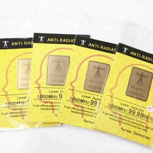 <span class=keywords><strong>Pegatina</strong></span> para teléfono móvil Anti radiación con Chip ahorrador de energía chapado en oro de 24k - Product Image 3