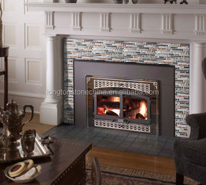 Piastrelle a Mosaico Intrecciate in Oro Rosa e Blu Cromo per Paraschizzi in <span class=keywords><strong>Vetro</strong></span> da Cucina - Product Image 6