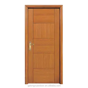 เอเชียตะวันออกเฉียงใต้ฟิลิปปินส์รูปแบบไม้วีเนียร์ไม้ราคาถูกปกปิดกรอบภายใน Narra ประตูไม้ออกแบบประตูล้าง