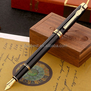 Picasso 933 Fountain Pen/(Pure Black) Clip <span class=keywords><strong>In</strong></span> <span class=keywords><strong>Oro</strong></span> <span class=keywords><strong>Penna</strong></span> <span class=keywords><strong>Stilografica</strong></span> Iridio/Inchiostro di Alta Qualità <span class=keywords><strong>Penna</strong></span> <span class=keywords><strong>Stilografica</strong></span> per Gli Studenti - Product Image 1