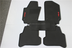 Noir Beige <span class=keywords><strong>Voiture</strong></span> Caoutchouc Tapis de Sol Avant, Arrière 5 pc Ensemble All Weather Semi pour VW polo - Product Image 2