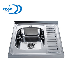 Évier carré en acier inoxydable de 600x600mm au-dessus <span class=keywords><strong>du</strong></span> comptoir pour la cuisine - Product Image 1
