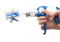 Liquide pulvérisateur automatique 3ml, seringue avec double aiguilles pour le poulet