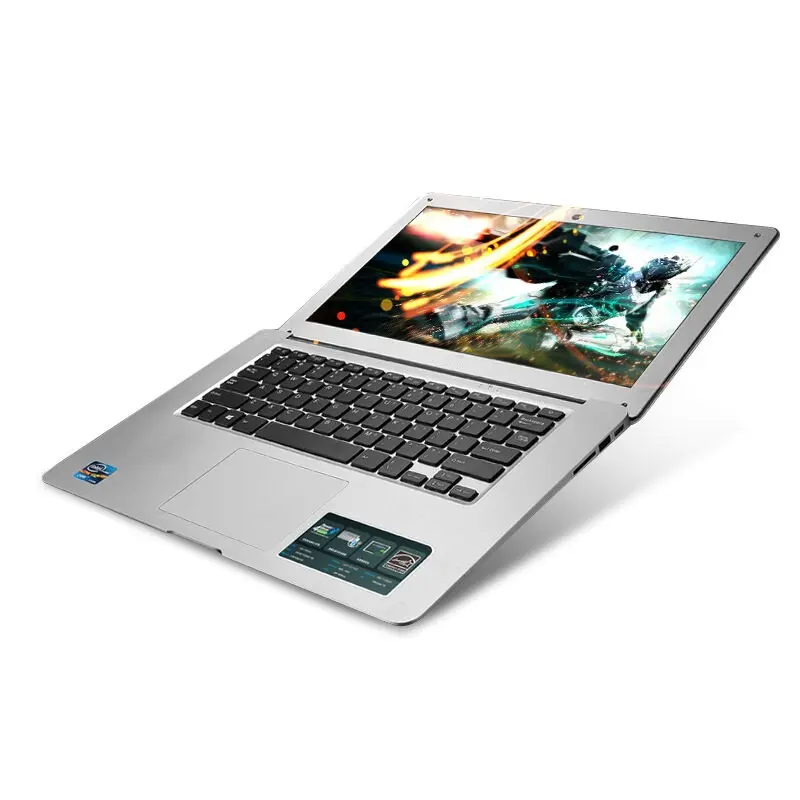 Laptop 14.1 "1920X1080P HD Murah, RAM 8GB 128GB SSD Intel Pentium N3520 Quad Core Ultrabook Komputer Buatan Tiongkok