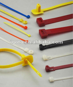 De plástico de China tie rap negro nylon 14 " nylon envuelve tamaños de nylon correas de sujeción - Product Image 1