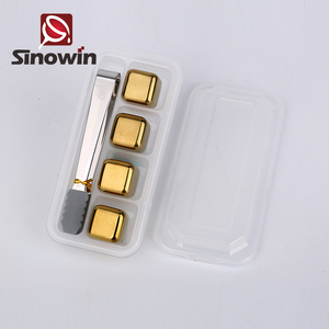 Oro color acero inoxidable whisky piedras cubos de hielo reutilizables escalofriante piedras - Product Image 6