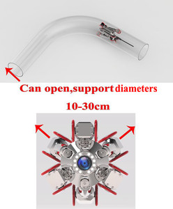 Su geçirmez duvar tüpü tırmanma kamera Robot boru hattı drenaj muayene sistemi ile 7 "LCD monitör - Product Image 5