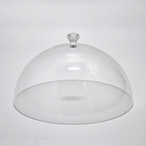 Plato acrílico giratorio grande para aperitivos, con tapa, amarillo - Product Image 4