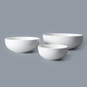 High Quality European Style Strong Wedding Hall White Porcelain Wholesale Price White <strong>Cereal</strong> <strong>Bowl</strong> Dinner <strong>Set</strong> - Product Image 1