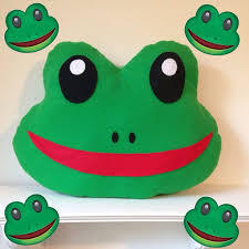 <span class=keywords><strong>Peluche</strong></span> animale a forma di cuscino cuscini <span class=keywords><strong>emoji</strong></span> rana giocattolo - Product Image 2