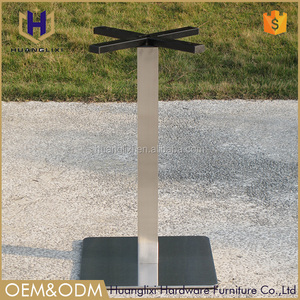 Usine <span class=keywords><strong>prix</strong></span> <span class=keywords><strong>carré</strong></span> en acier inoxydable <span class=keywords><strong>pied</strong></span> de table châssis restaurant table cadre Café de loisirs chambre clubs jambes - Product Image 2
