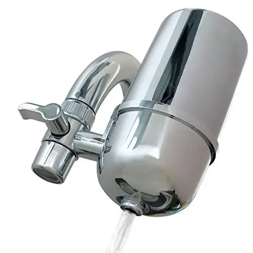 Faucet Water Filter Stainless-Steel Reduce Chlorine High Flow, Water Purifier Ultra Adsorptive Material Water Filters for faucet