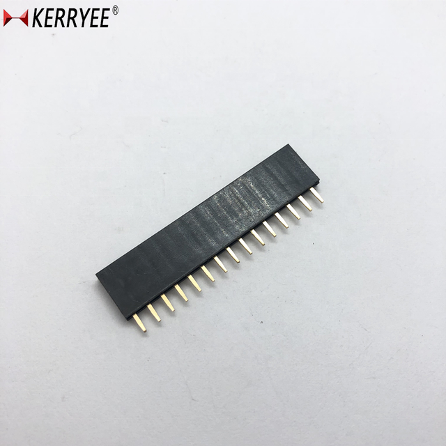 Gold Flash 2.54mm 15P Female Male Pin Header Connector