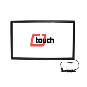 CJTOUCH 26 इंच आईआर Vandalproof इंटरैक्टिव बहु अंक टच स्क्रीन पैनलों अवरक्त औद्योगिक विज्ञापित कियोस्क टचस्क्रीन