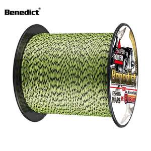 Ligne <span class=keywords><strong>de</strong></span> <span class=keywords><strong>pêche</strong></span> en eau salée à 8 brins en gros 6-300lb 300mts plus récent sport camouflage invisibilité sans décoloration PE fil tressé pour lac - Product Image 2
