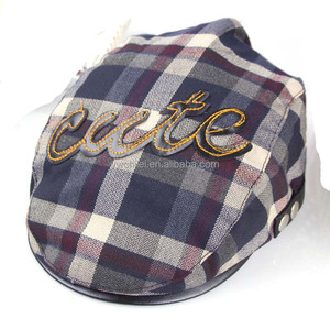 Bébé Enfants Enfants Garçons Soleil Beau Vérifier Cabbie Golf Pageboy Béret - Product Image 3