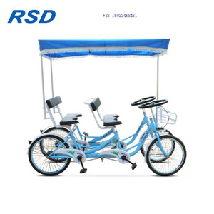 Meilleure vente vélo <span class=keywords><strong>tandem</strong></span> 8 personnes vélo tourisme <span class=keywords><strong>4</strong></span>-seater quadricycle surrey, <span class=keywords><strong>4</strong></span> roues pour adultes - Product Image 4