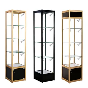Mdf Wooden Glass Living Room Showcase Design/glass Showcase Display Cabinet