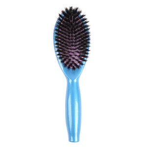 Promoción azul de madera cerdas de <span class=keywords><strong>jabal</strong></span>í Paddle oval cepillo de pelo Goma - Product Image 1
