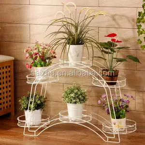 Supporti per esposizione di piante <span class=keywords><strong>in</strong></span> filo di <span class=keywords><strong>ferro</strong></span> <span class=keywords><strong>in</strong></span> metallo sostenibili con rivestimento <span class=keywords><strong>in</strong></span> polvere per piante o fiori - Product Image 1