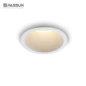 Saf alüminyum LED downlight DC fiş COB 5W parlama önleyici gömme spot ışık için otel
