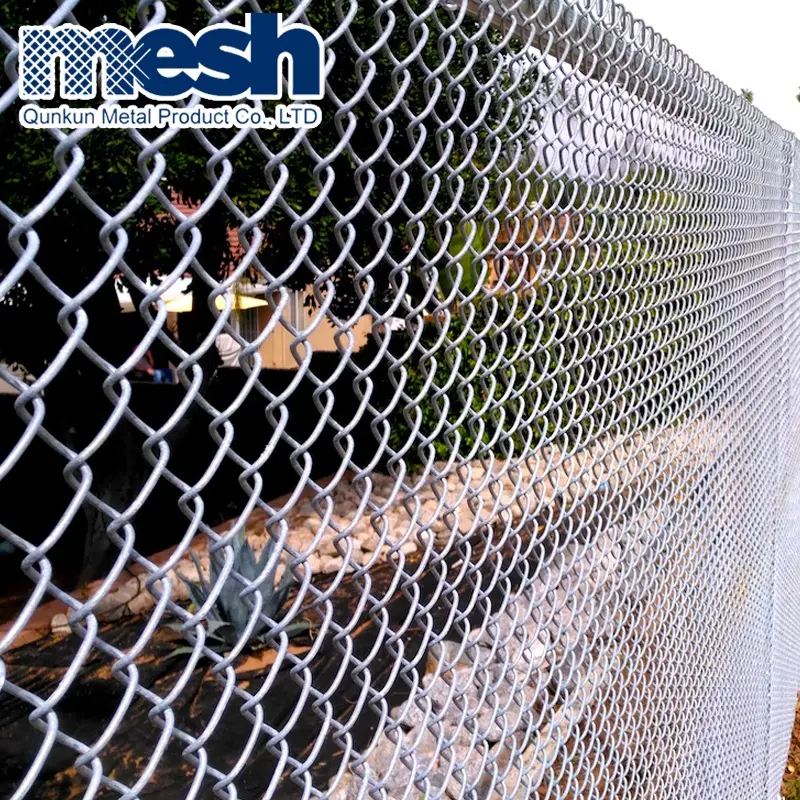Anping pagar rantai berlapis pvc galvanis celup panas kawat penghubung rantai yang digunakan kualitas tinggi
