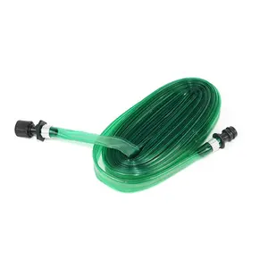 Merci del punto di alta qualità PVC soaker layflat connettore di plastica tubo di irrigazione tubo da giardino, sprinkler per trampolino