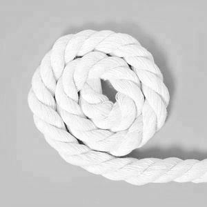 Custom Colors 3-strand Twisted Cotton Cord Round 8mm <strong>Thick</strong> <strong>Rope</strong> - Product Image 3