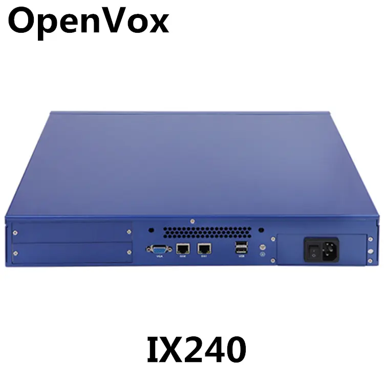 Hingga 1000 + Pengguna OpenVox Jabx IX240 IP PBX untuk Pusat Panggilan Telepon VoIP