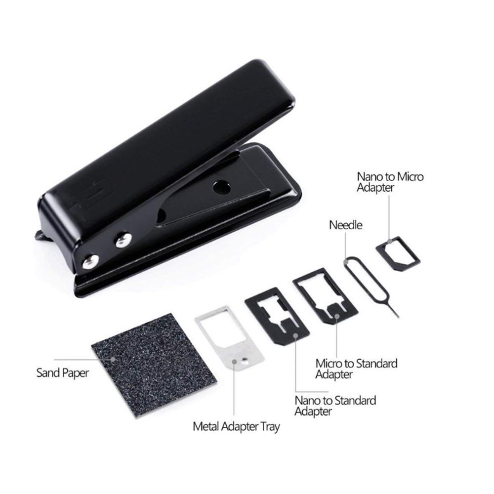 Резак для Sim-карты с нано-микро, нано-стандарт, микро-Стандартные сим-адаптеры для мобильных телефонов, черный
