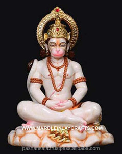 Décoratif Sculpté à la main Seigneurs Hanuman Statue En Marbre - Product Image 1