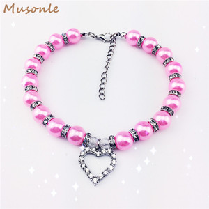 De Lujo perla <span class=keywords><strong>collar</strong></span> de perro de <span class=keywords><strong>collar</strong></span> para perros, <span class=keywords><strong>gatos</strong></span>, mascotas - Product Image 2