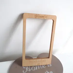 New Design Wooden Photo Frame Beech Frame With Acrylic Sheet Love Gift For Kids wood picture frames wholesale