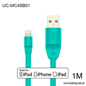 3 pied Plat <span class=keywords><strong>cordon</strong></span> usb IMF câble de recharge pour <span class=keywords><strong>iphone</strong></span> <span class=keywords><strong>8</strong></span>/<span class=keywords><strong>8</strong></span> <span class=keywords><strong>plus</strong></span> mfi usb câble - Product Image 1