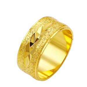 Xuping最新の金の指輪デザイン<span class=keywords><strong>Engagement</strong></span>リングドバイ24 18kゴールドメッキリング - Product Image 1