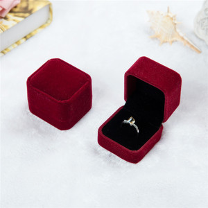 CAOSHI — boîte à bijoux Design personnalisé, coffret de cadeau pour boucles d'oreilles/bagues, mariage fiançailles, mode, velours - Product Image 4