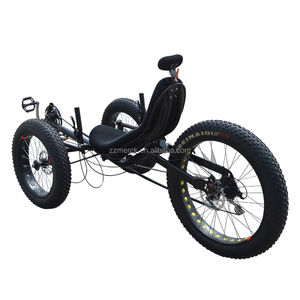 Adulte pédale trois roues sport pliable 24 vitesses gros pneu couché tricycle 3 roues vélo à vendre - Product Image 3