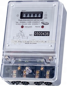 Compteur d'énergie électrique monophasé 3 fils, compteur d'énergie électrique/kilomètre-étalonneur kWh, compteur d'énergie électrique/<span class=keywords><strong>kilowatt</strong></span>-<span class=keywords><strong>heure</strong></span> - Product Image 2