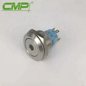 CMP thiết lập lại hoặc tạm thời ON-OFF bi-màu 5A LED ánh sáng chuông cửa push button Switch (Red & Green,Red & Blue)