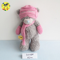 Ours en peluche rouge en forme de cœur personnalisé de luxe pour la Saint-Valentin