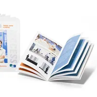 A5 كامل اللون مطبوعات للمجلات مخصص حجم جواز السفر جيب وصفة النظارات الشمسية كتيب الطباعة