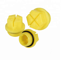Bouchons d'étanchéité MOCAP SPM1215RD4 pour raccords de tuyauterie, joints toriques M12, pour ports de électrovannes hydrauliques, rouge/jaune, PP/Nylon