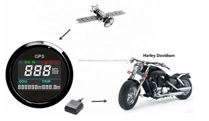 Nouveau Design Auto <span class=keywords><strong>Moto</strong></span> 52mm Numérique <span class=keywords><strong>GPS</strong></span> <span class=keywords><strong>Compteur</strong></span> de Vitesse D'odomètre De Mesure Kilométrage <span class=keywords><strong>Compteur</strong></span> De Voyage Réglable - Product Image 4