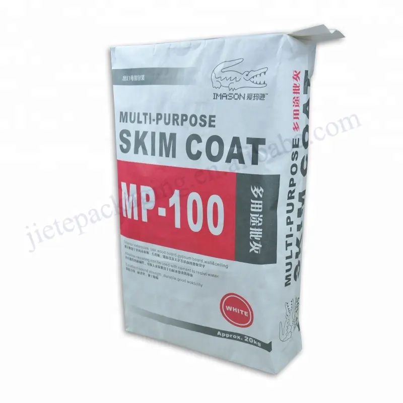 Multilayer kraft paper with pe film cement packaging bag for tile adhesive,dry mortar