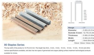Grampeador pneumático, Ga.21, 6-16mm FS8016A,BOSTITCH 86, DUOFAST 301, FASCO80, HAUBOLD 800, BeA80, <span class=keywords><strong>PREBENA</strong></span> A, SENCO AT,KIHLBERG 680 - Product Image 6