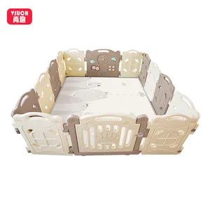 Baby Furniture Plastic Home Use Square Playpen Modern Foldable Baby Playpens For Girls