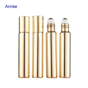 Luxury 5ml 10ml 15ml Gold Electroplated Essential Oil <strong>Perfume</strong> <strong>Roll</strong> <strong>on</strong> Bottles - Product Image 3