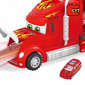 1:64 portable modèle moulé sous pression feu camion ensemble parking <span class=keywords><strong>lot</strong></span> jouet - Product Image 2