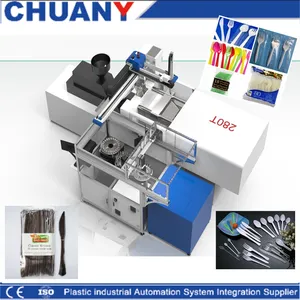 Manufacture Disposable Plastic Spoon Making Machine Of Servo Motor Injection Moulding Machine