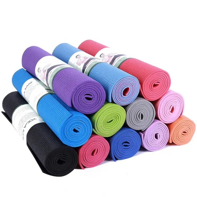 Vente en gros, épais, OEM ODM, PVC TPE, caoutchouc naturel, fitness, antidérapant, lavable en machine, tapis de yoga